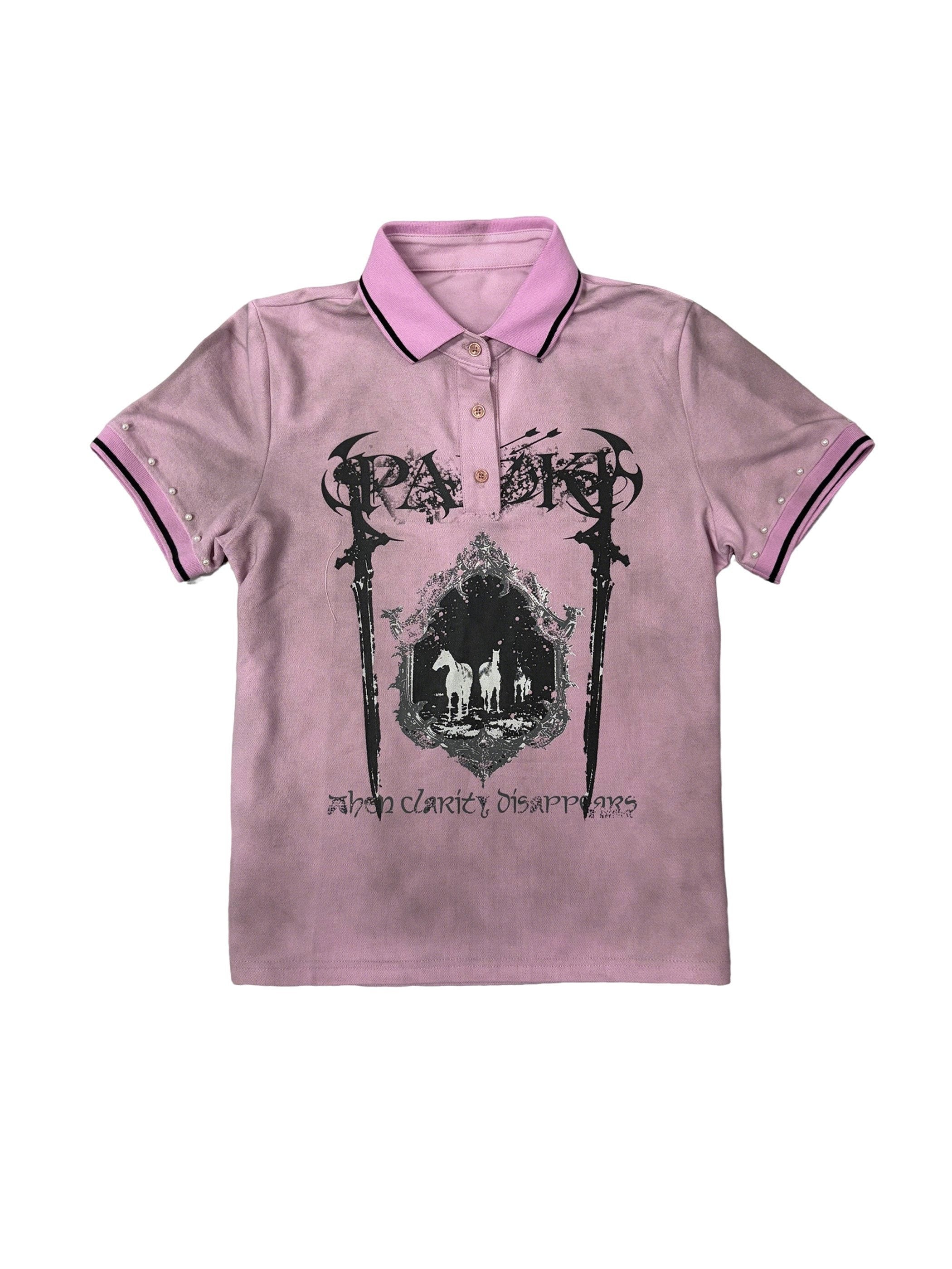 PAIKI_100%_Cotton_Gothic_Embossed_Unisex_Horse_Graphic_Short_Sleeve_T-Shirts_MISSTT