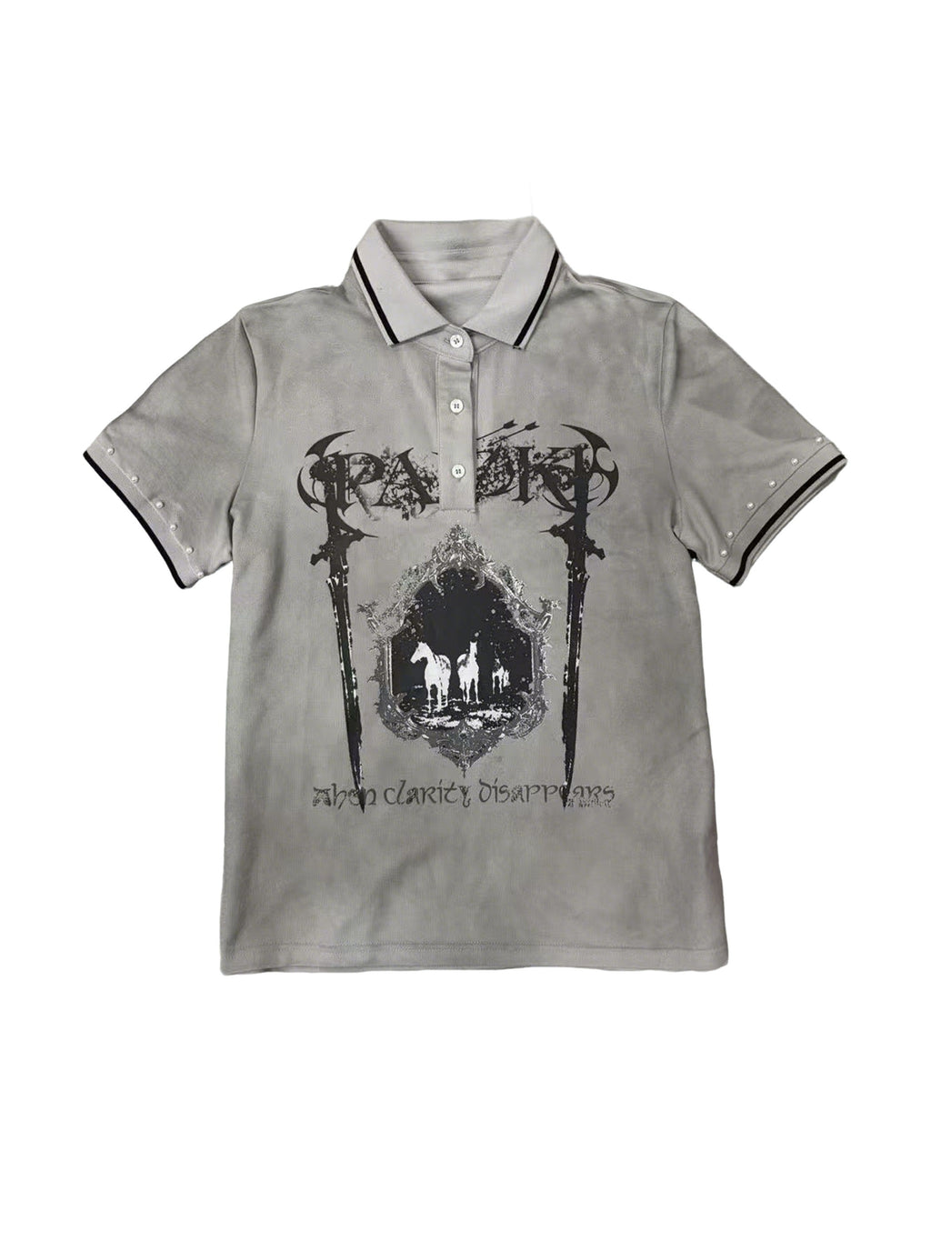 PAIKI_100%_Cotton_Gothic_Embossed_Unisex_Horse_Graphic_Short_Sleeve_T-Shirts_MISSTT