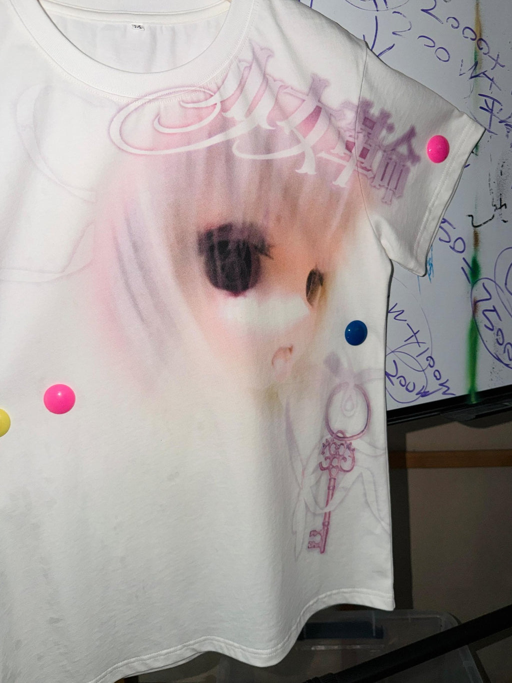 PAIKI 100 Percent Cotton Digital Print Casual Unisex White Short Sleeve T-Shirts