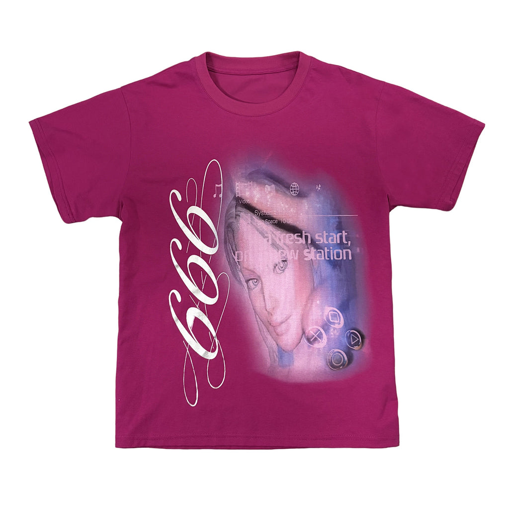PAIKI_100_Percent_Cotton_Digital_Print_Rock_Unisex_Magenta_Short_Sleeve_T-Shirts_MISSTT