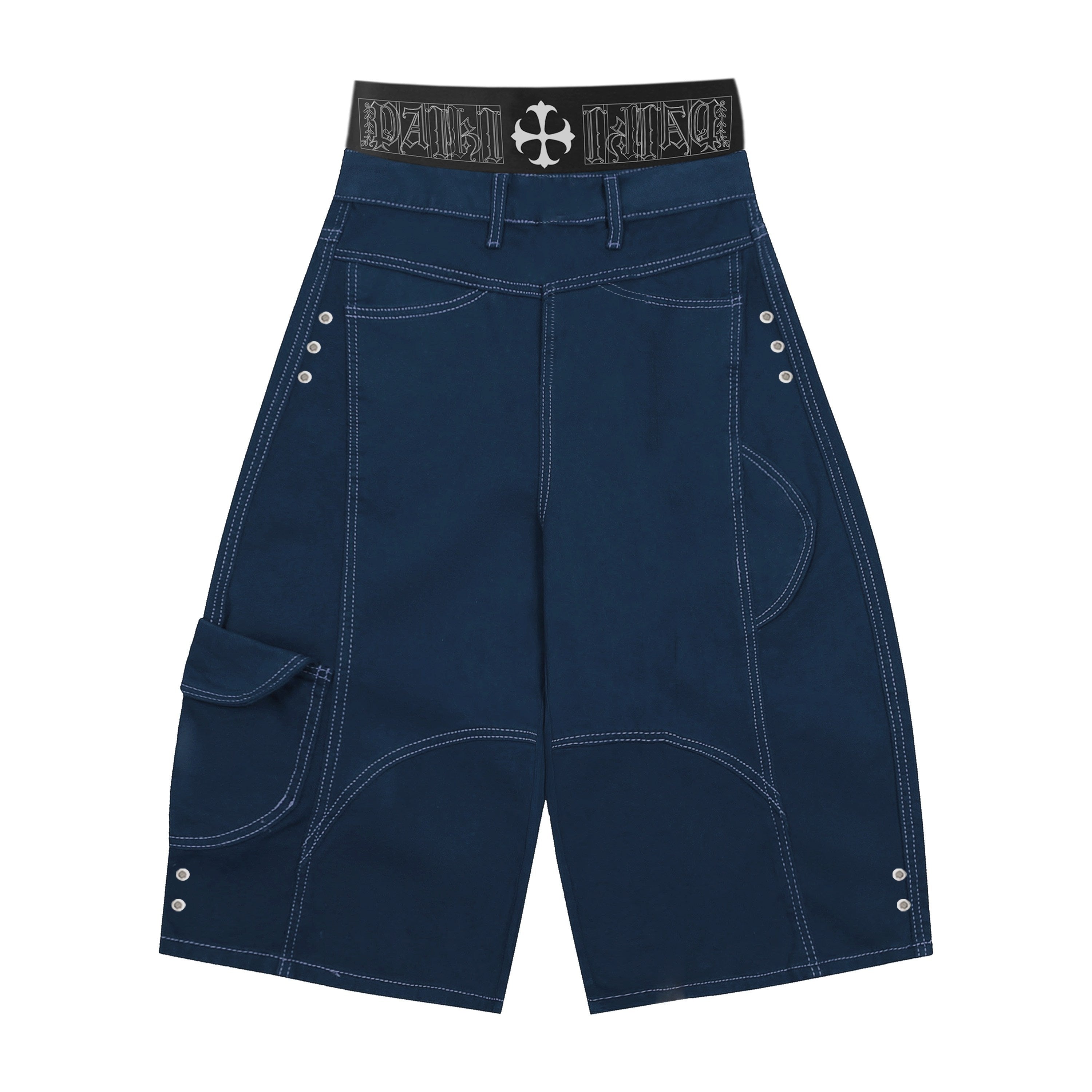 PAIKI_100_Percent_Cotton_Loose_Fit_Pocket_Topstitch_Mid_Rise_Men_Casual_Short_Trousers_MISSTT