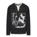 PAIKI_100_Percent_Cotton_Loose_V-neck_Pullover_Button_Graphic_Unisex_Black_Sweatshirts_MISSTT