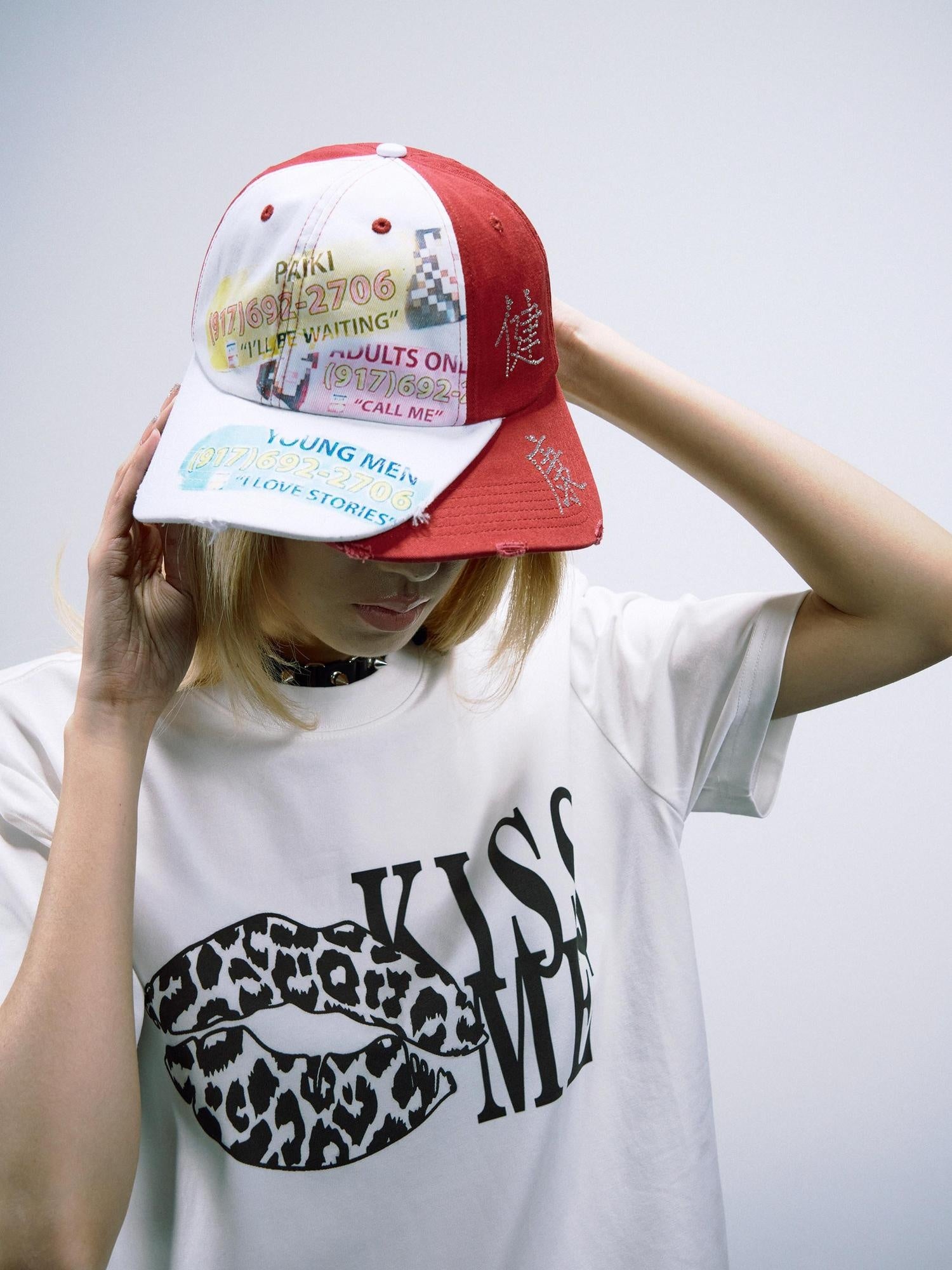 PAIKI Adjustable Embroidered Trucker Crown Curved Brim Unisex Letter Baseball Caps