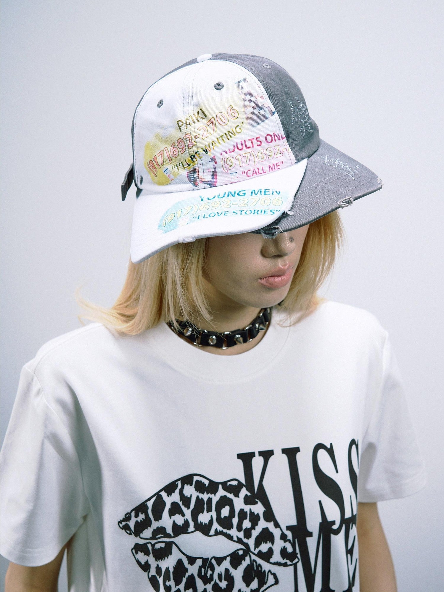 PAIKI Adjustable Embroidered Trucker Crown Curved Brim Unisex Letter Baseball Caps