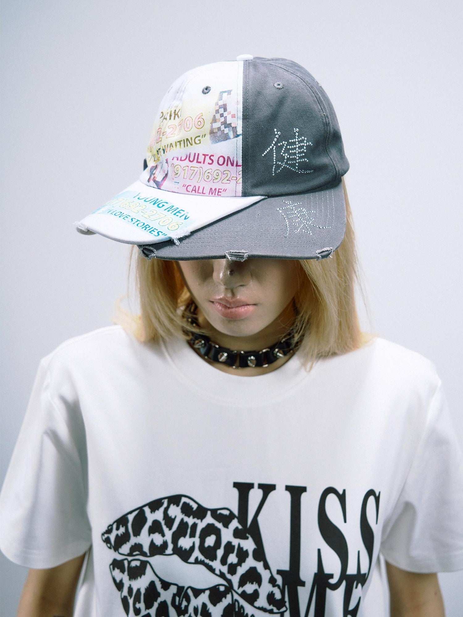 PAIKI Adjustable Embroidered Trucker Crown Curved Brim Unisex Letter Baseball Caps