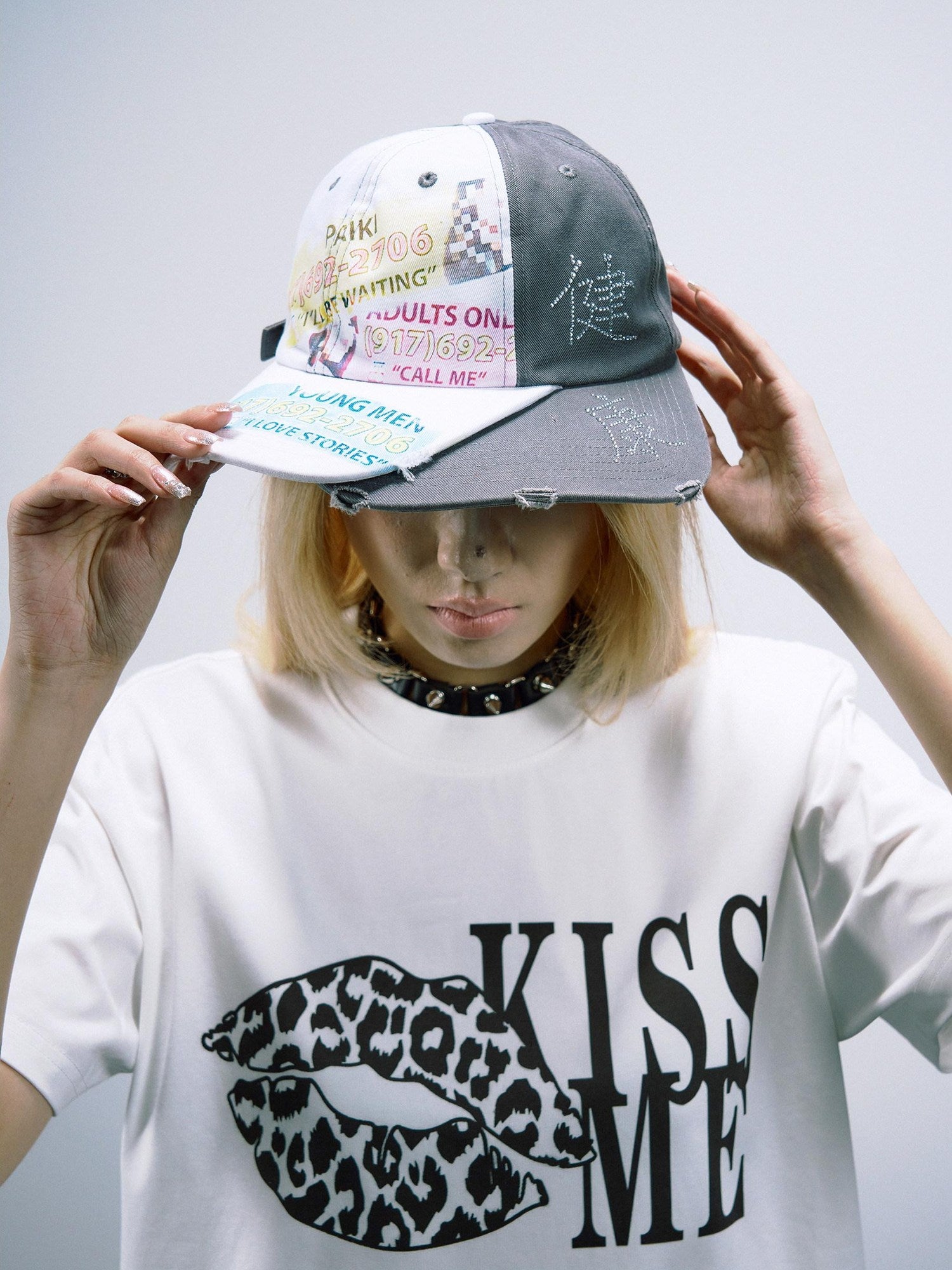 PAIKI Adjustable Embroidered Trucker Crown Curved Brim Unisex Letter Baseball Caps