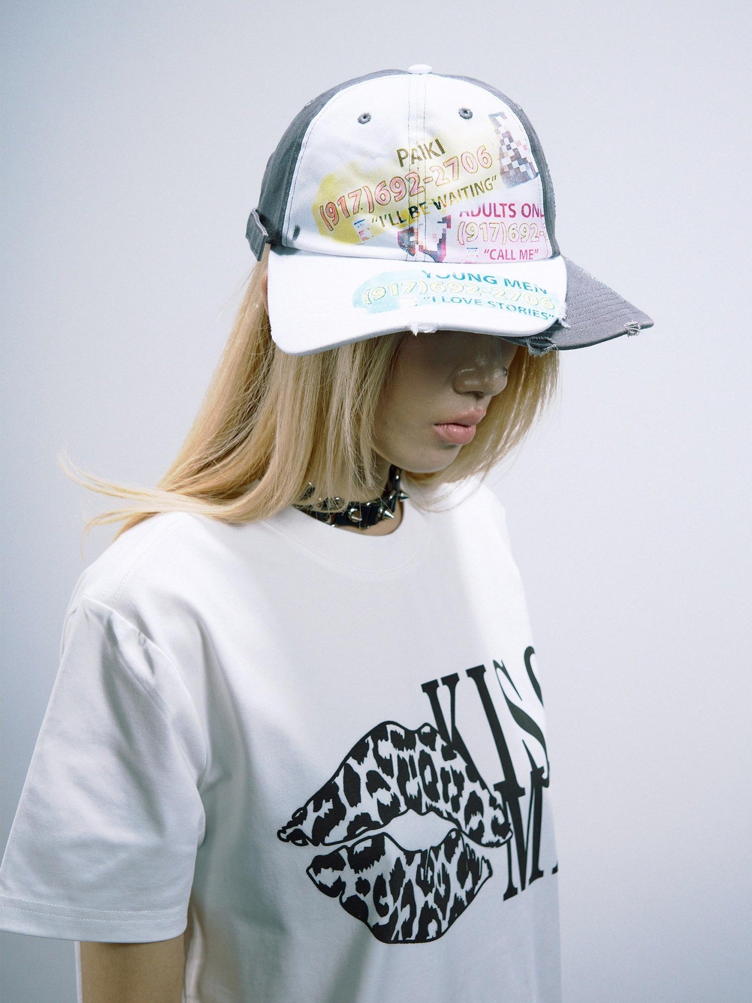 PAIKI Adjustable Embroidered Trucker Crown Curved Brim Unisex Letter Baseball Caps