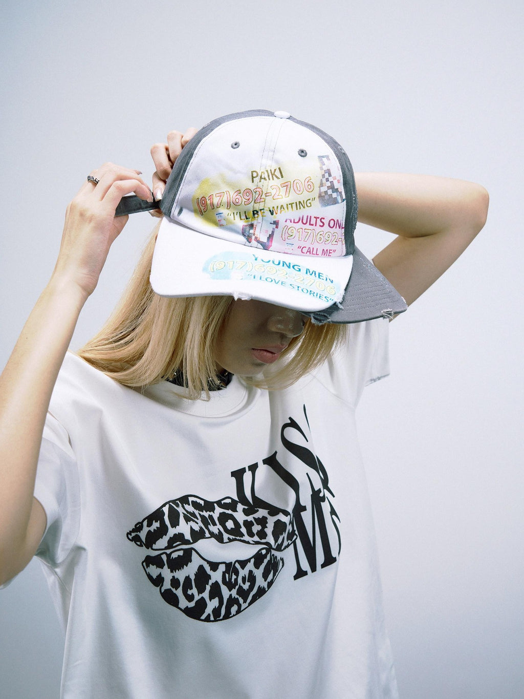 PAIKI Adjustable Embroidered Trucker Crown Curved Brim Unisex Letter Baseball Caps