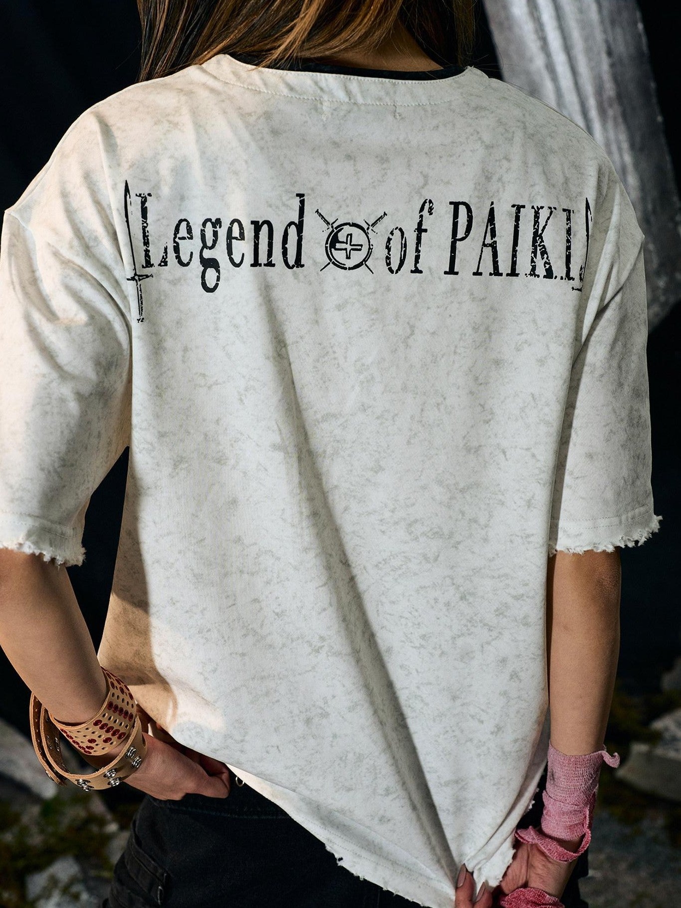 PAIKI Breathable Cotton Drop Shoulder Anime Graphic Unisex Short Sleeve T-Shirts