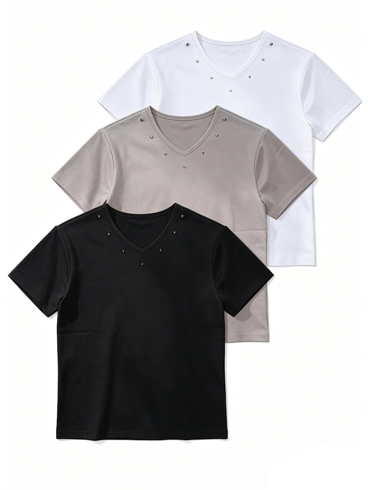 PAIKI Cooling 100 Percent Cotton Slim Fit Crewneck Unisex Casual Short Sleeve T-Shirts