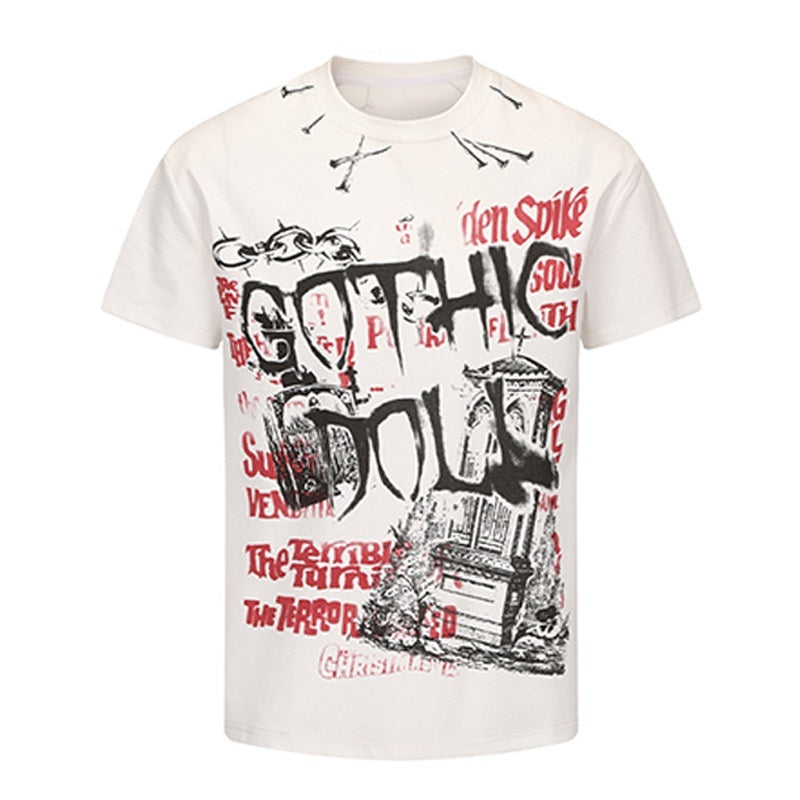 PAIKI_Cooling_Cotton_Relaxed_Letter_Print_Youth_Rock_Unisex_Short_Sleeve_T-Shirts_MISSTT