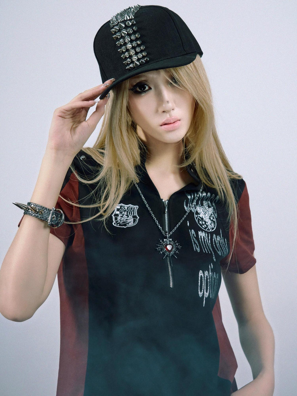 PAIKI Cooling Cotton Slim Fit Henley Zip Letter Print Unisex Short Sleeve T-Shirts