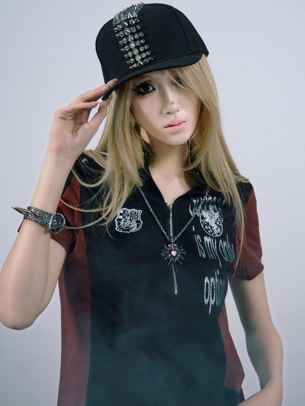 PAIKI Cooling Cotton Slim Fit Henley Zip Letter Print Unisex Short Sleeve T-Shirts