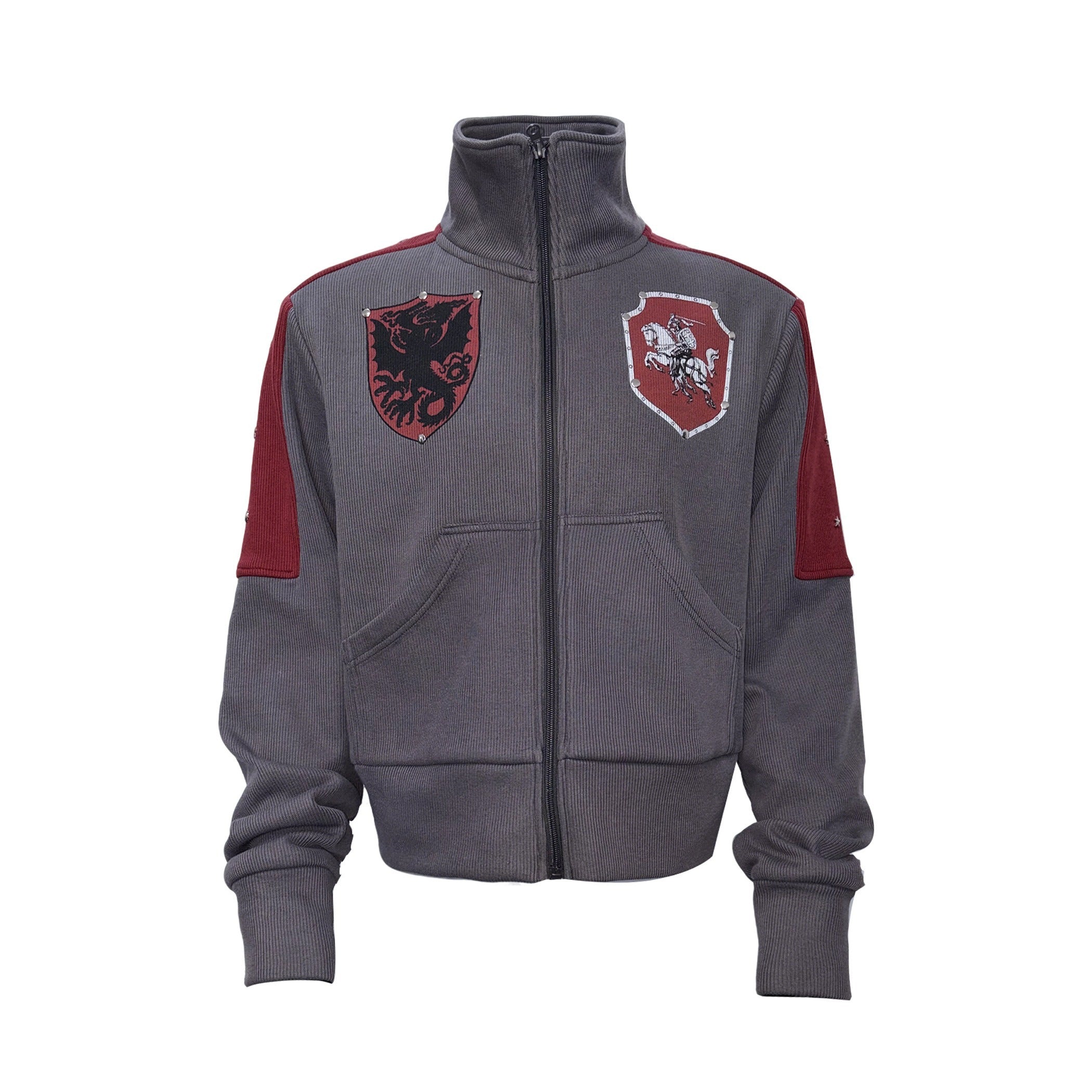 PAIKI_Digital_Star_Print_Slim_Zip_Stand_Collar_Boys_Sport_Sweatshirts_MISSTT