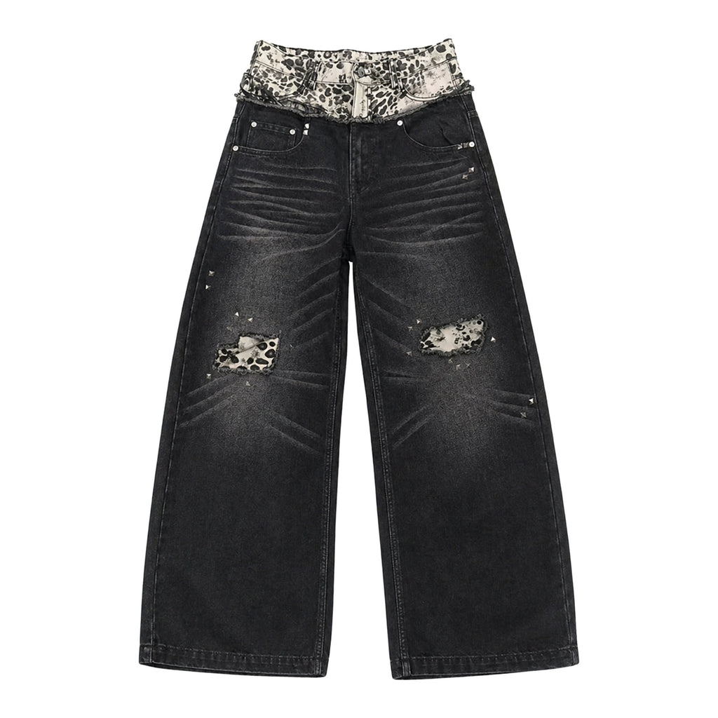 PAIKI_Double_Waist_Leopard_Print_Rivet_Curved_Women's_Distressed_Jeans_1046609119833_MISSTT