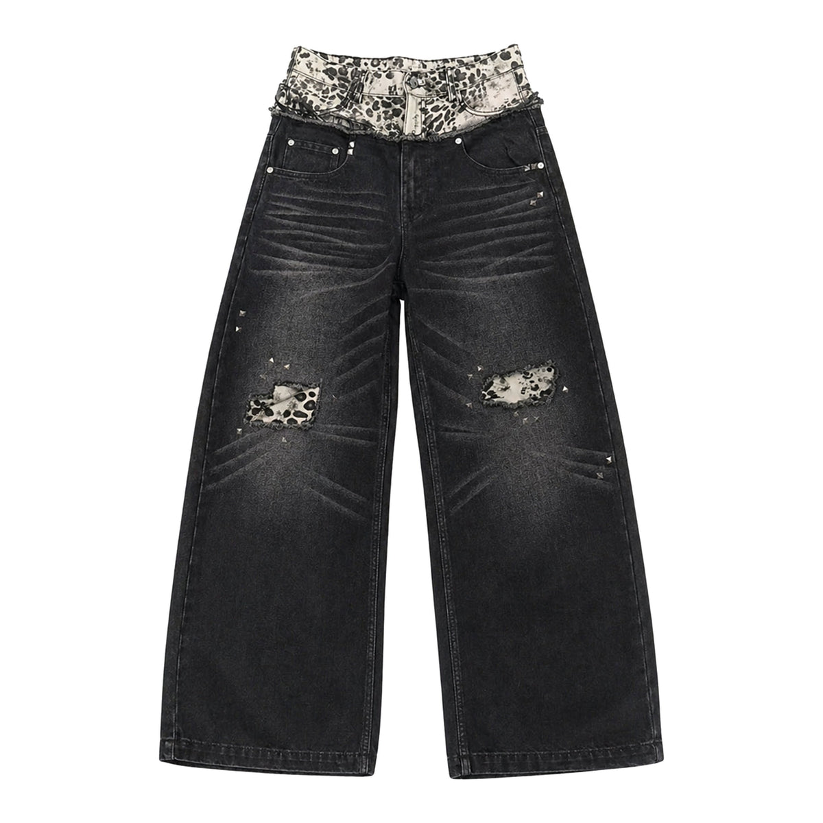 PAIKI_Double_Waist_Leopard_Print_Rivet_Curved_Women's_Distressed_Jeans_1046609119833_MISSTT
