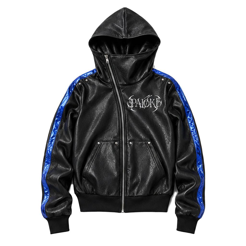 PAIKI_Embroidered_Studded_Funnel_Neck_Hooded_Pu_Leather_Women's_Casual_Jackets_1078207827610_MISSTT