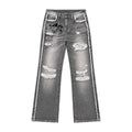 PAIKI_Foiled_Letter_Print_Frayed_Straight_Fit_Women's_Cotton_Denim_Distressed_Jeans_1065980086717_MISSTT