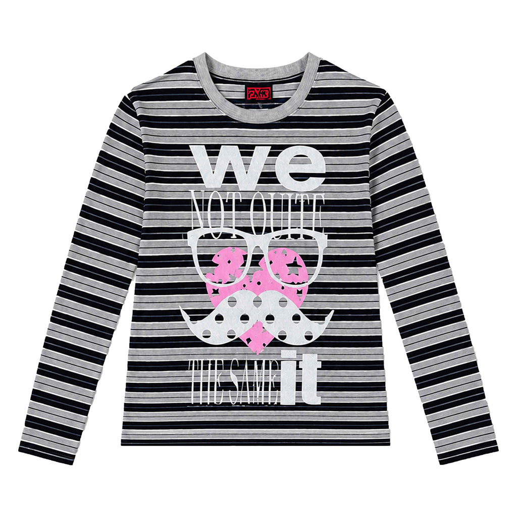 PAIKI_Glitter_Heart_Mustache_Striped_Slim_Fit_Embossed_Women's_Cotton_Long_Sleeve_T-shirts_1071606925392_MISSTT