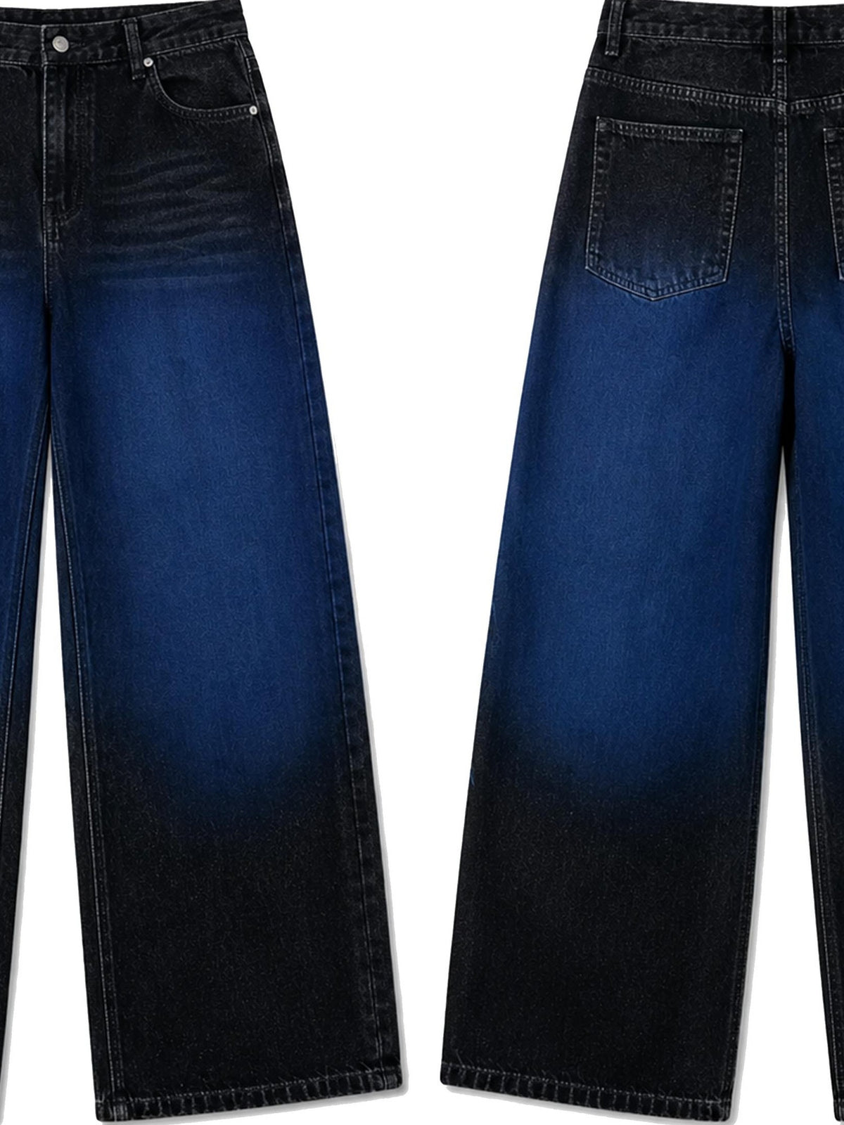 PAIKI Ice Flame Totem Wash Distressed Women's Cotton Straight Jeans