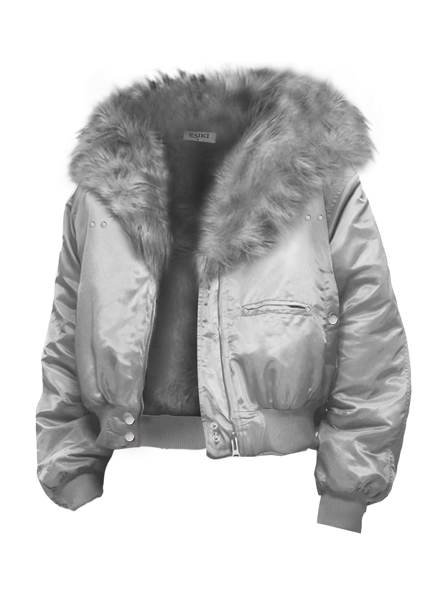 PAIKI Insulated Hooded Nylon Windproof Relaxed Fit Ribbed Hem Unisex Puffer Jackets