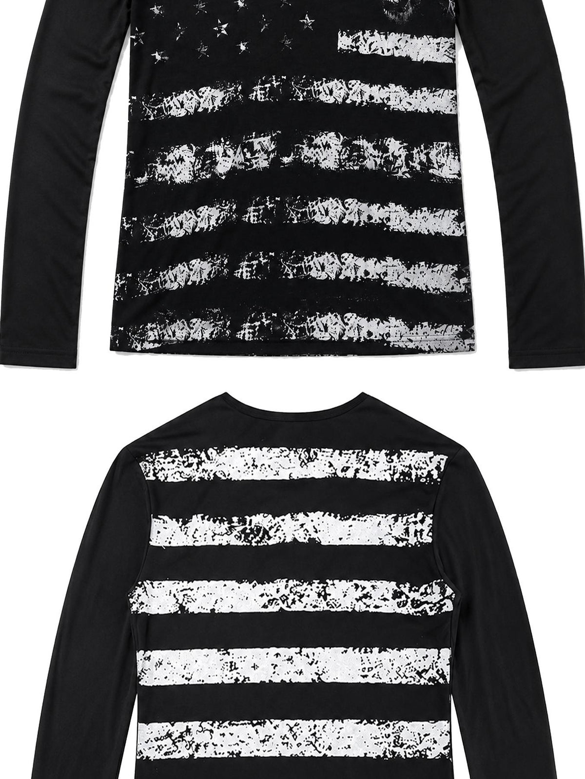 PAIKI Leopard Print Henley Neck Punk Women's Long Sleeve T-shirts
