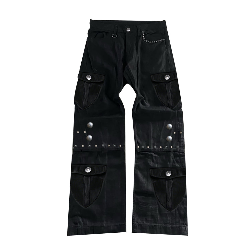 PAIKI_Loose_Fit_Cargo_Sculpted_Detail_Everyday_Casual_Black_Polyester_Wide-Leg_Pants_MISSTT