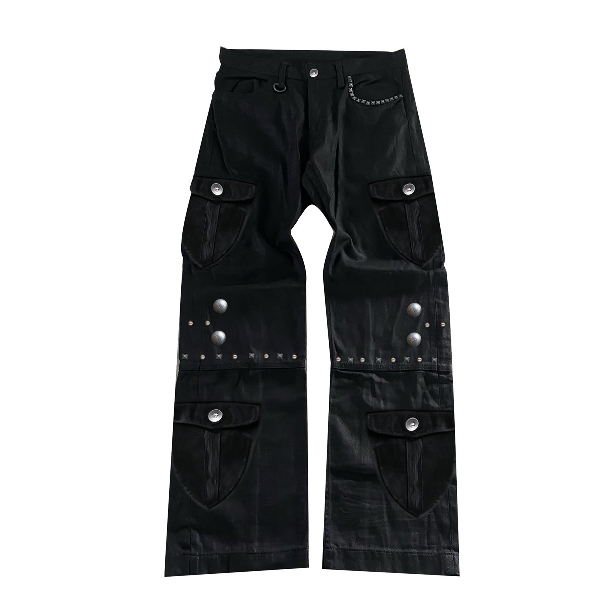 PAIKI_Loose_Fit_Cargo_Sculpted_Detail_Everyday_Casual_Black_Polyester_Wide-Leg_Pants_MISSTT