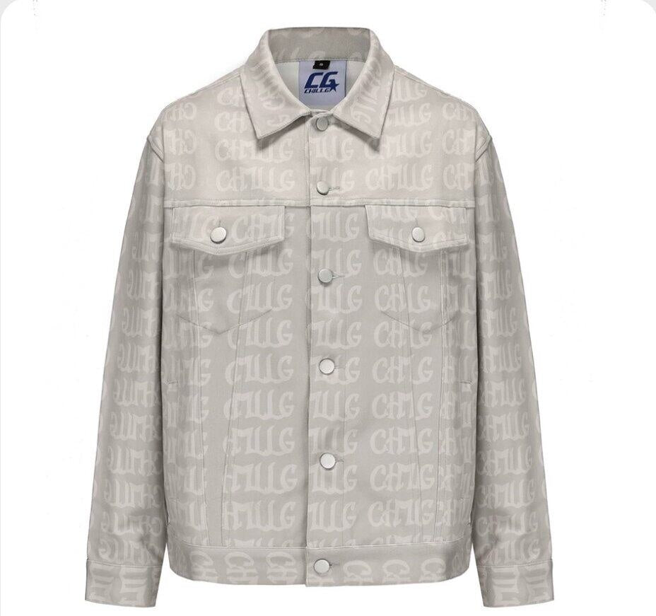 PAIKI_Loose_Fit_Suede_Printed_Logo_Unisex_Raglan_Lapel_Grey_Pockets_Casual_Jackets_MISSTT
