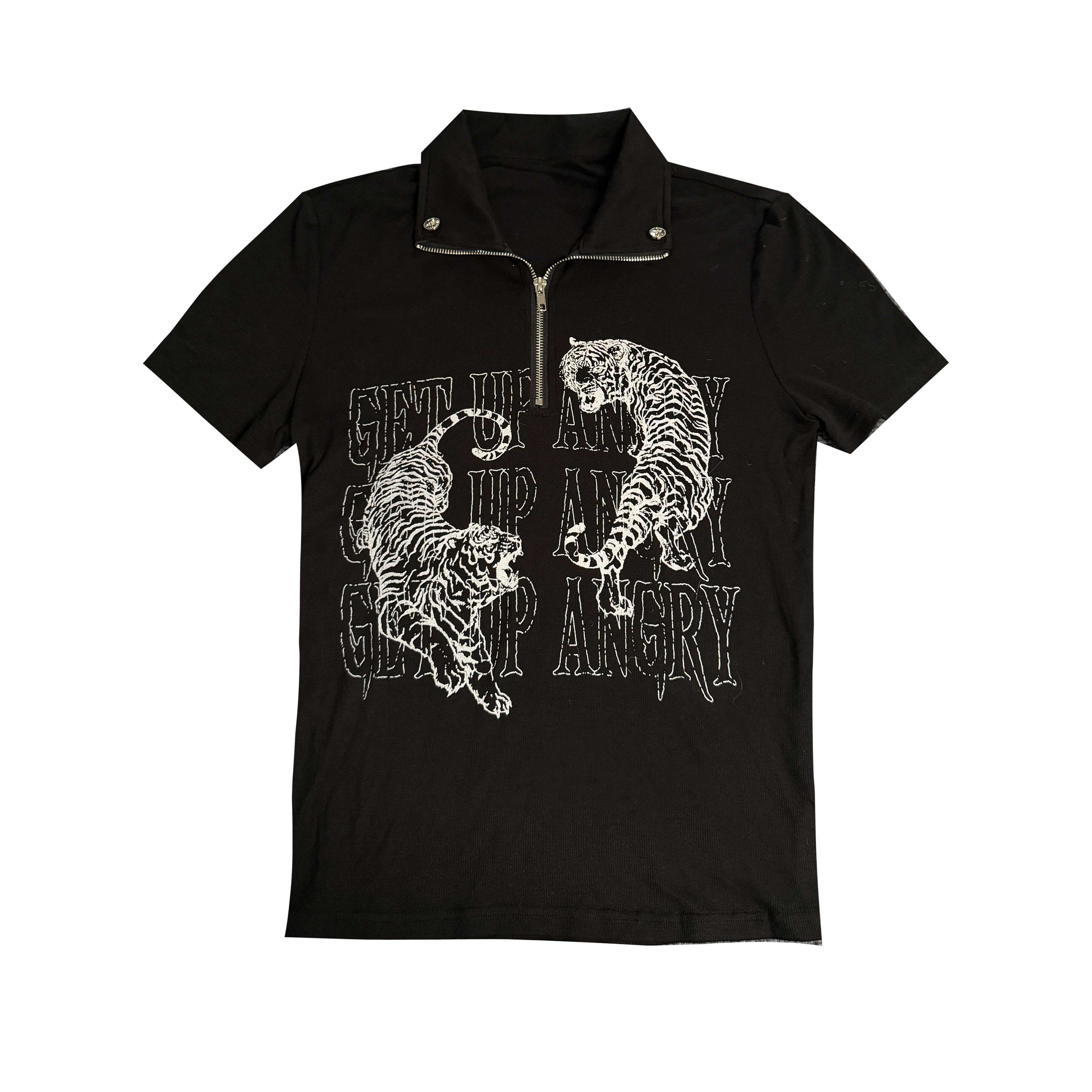 PAIKI_Lyocell_Cotton_Blend_Animal_Print_Slim_Henley_Zipper_Short_Sleeve_T-Shirts_MISSTT