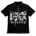 PAIKI_Metal_Accent_Print_Slim_Fit_Button_Unisex_Black_Short_Sleeve_T-Shirts_MISSTT