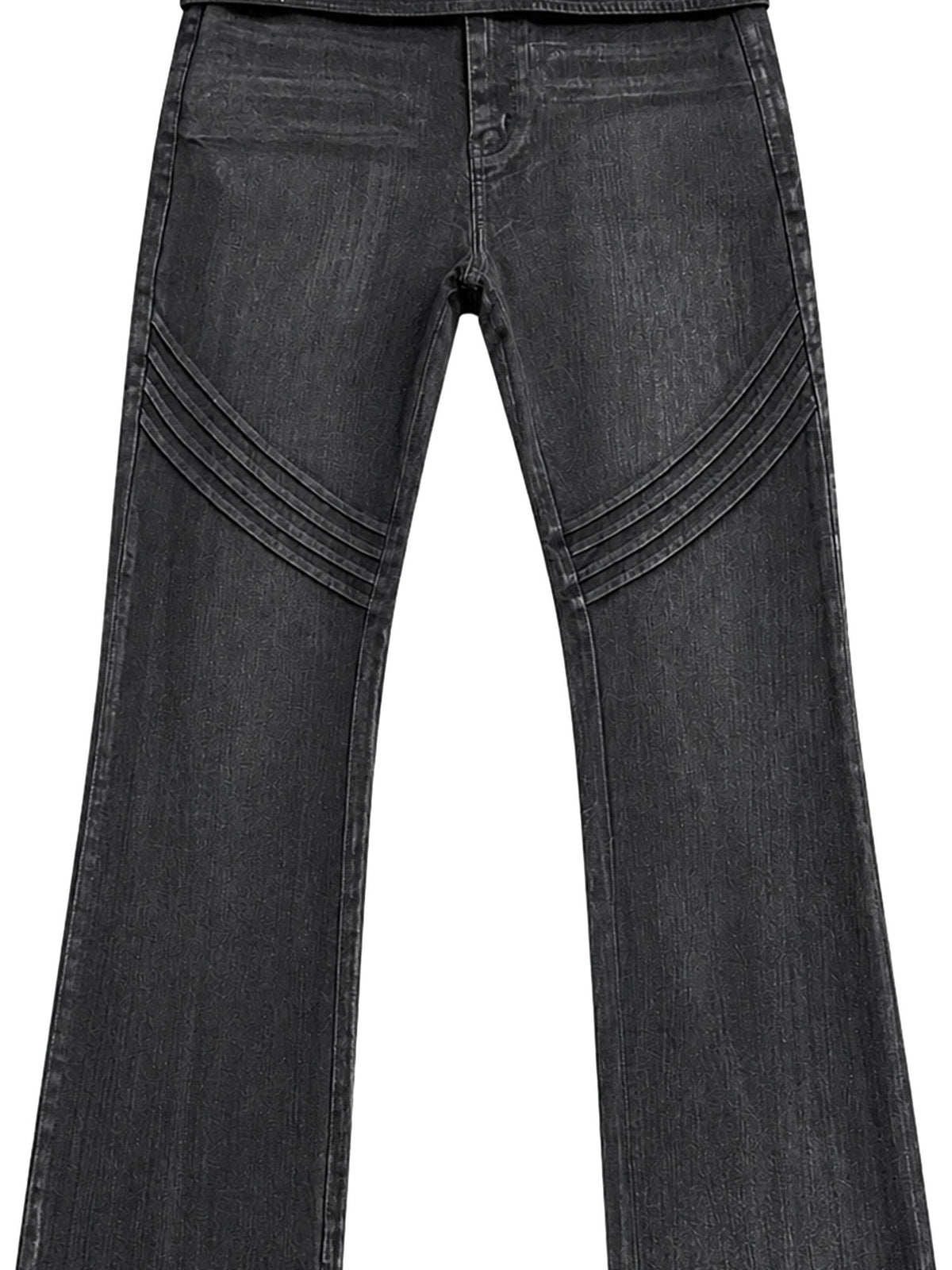 PAIKI Music Rock Embroidered Low Waist Women's Slim Jeans