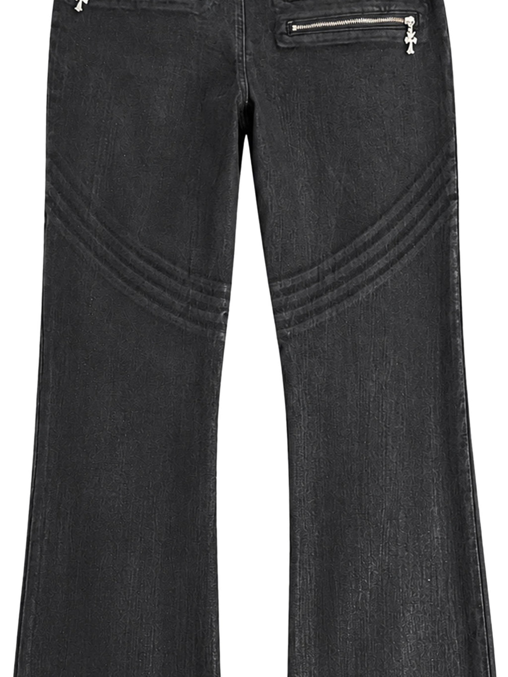 PAIKI Music Rock Embroidered Low Waist Women's Slim Jeans