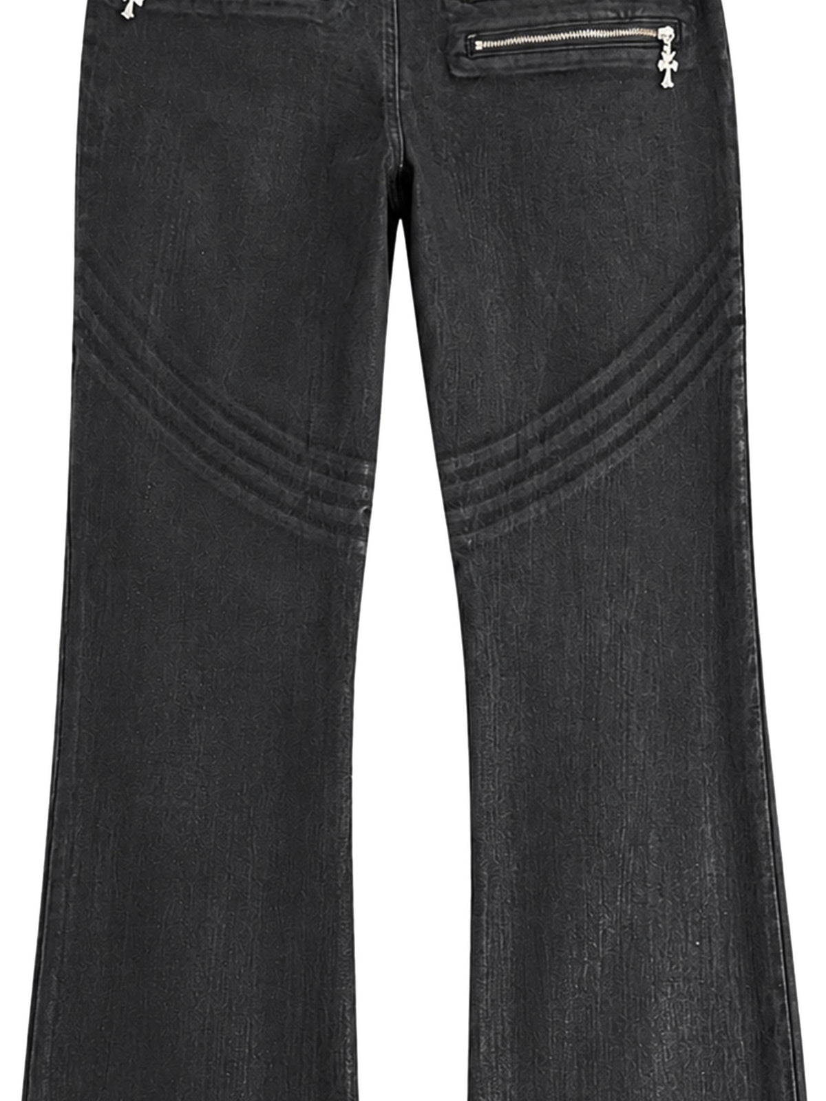 PAIKI Music Rock Embroidered Low Waist Women's Slim Jeans