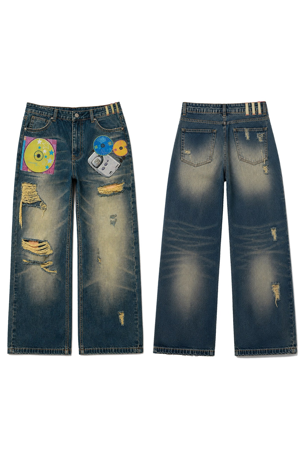 PAIKI_Painted_Straight_Fit_Women's_Cotton_Ripped_Jeans_1051693325198_MISSTT