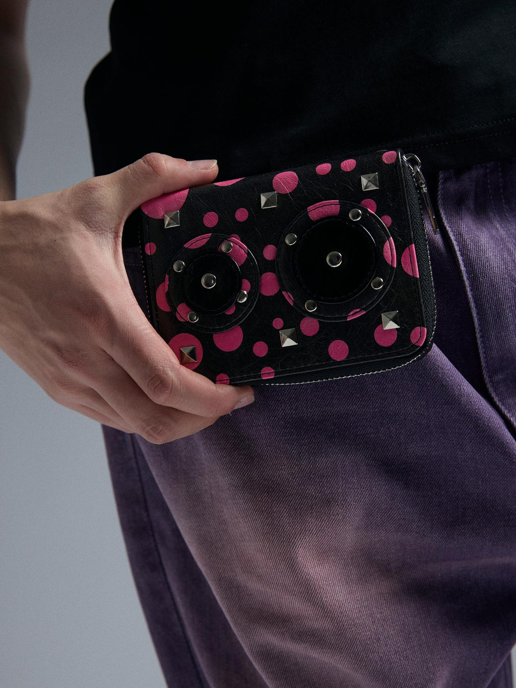 PAIKI Polka Dot Leopard Star Print Y2k Pu Women's Wallets