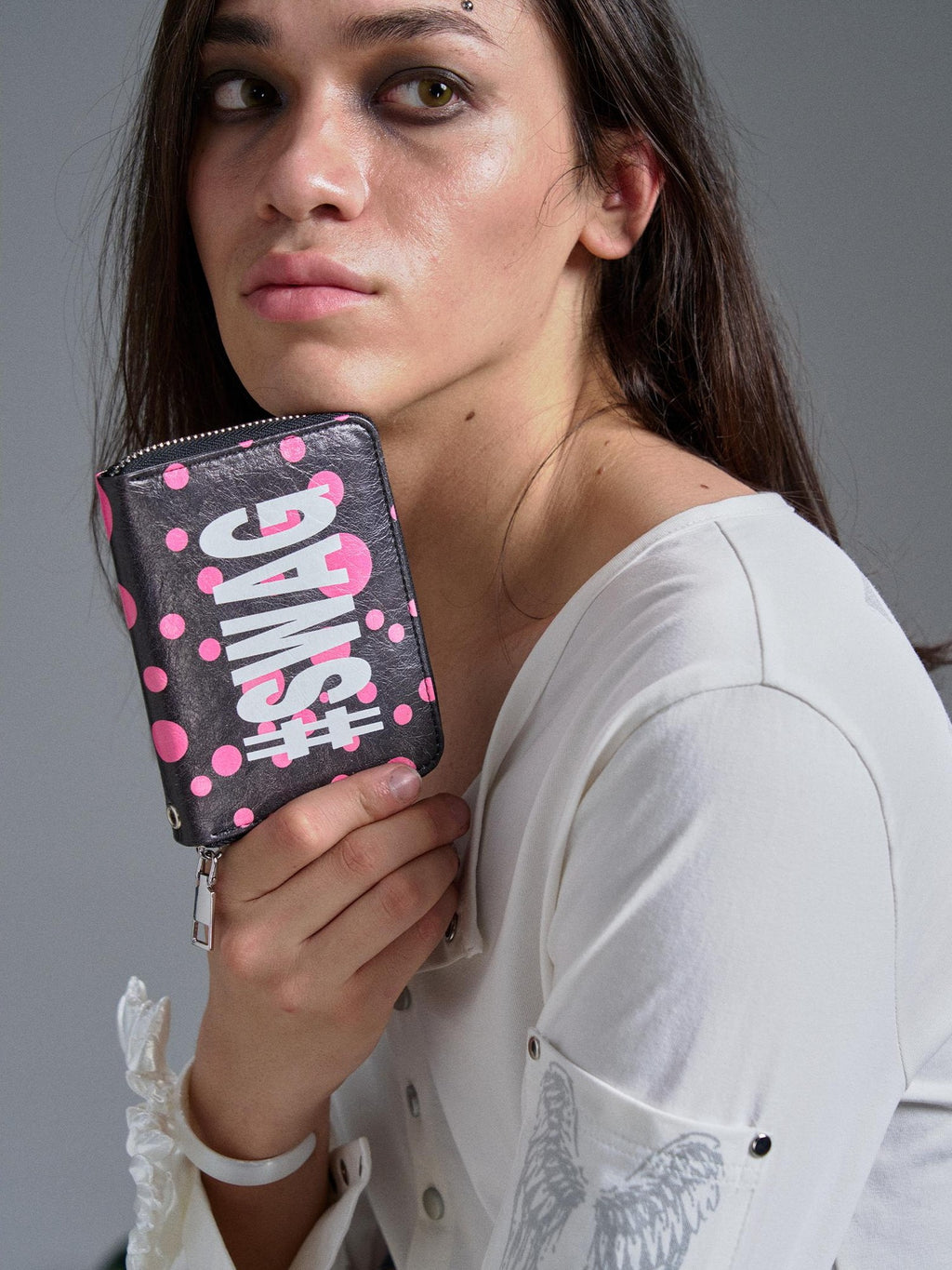 PAIKI Polka Dot Leopard Star Print Y2k Pu Women's Wallets