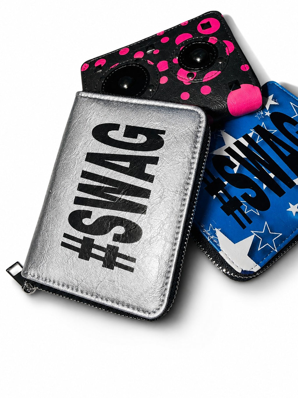 PAIKI Polka Dot Leopard Star Print Y2k Pu Women's Wallets