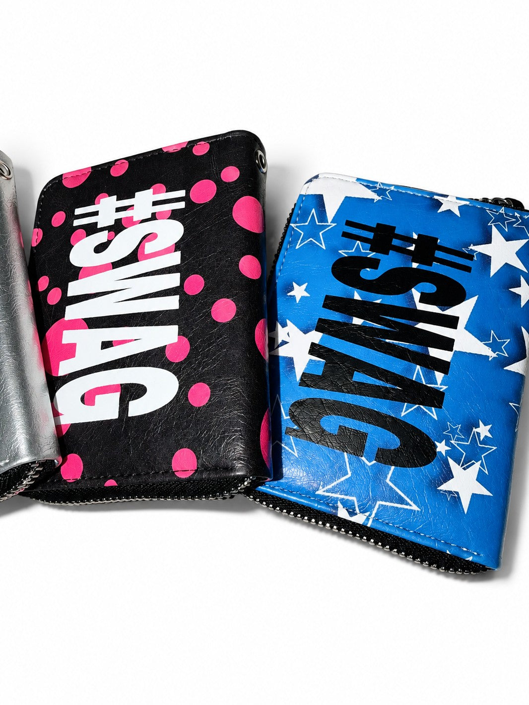 PAIKI Polka Dot Leopard Star Print Y2k Pu Women's Wallets