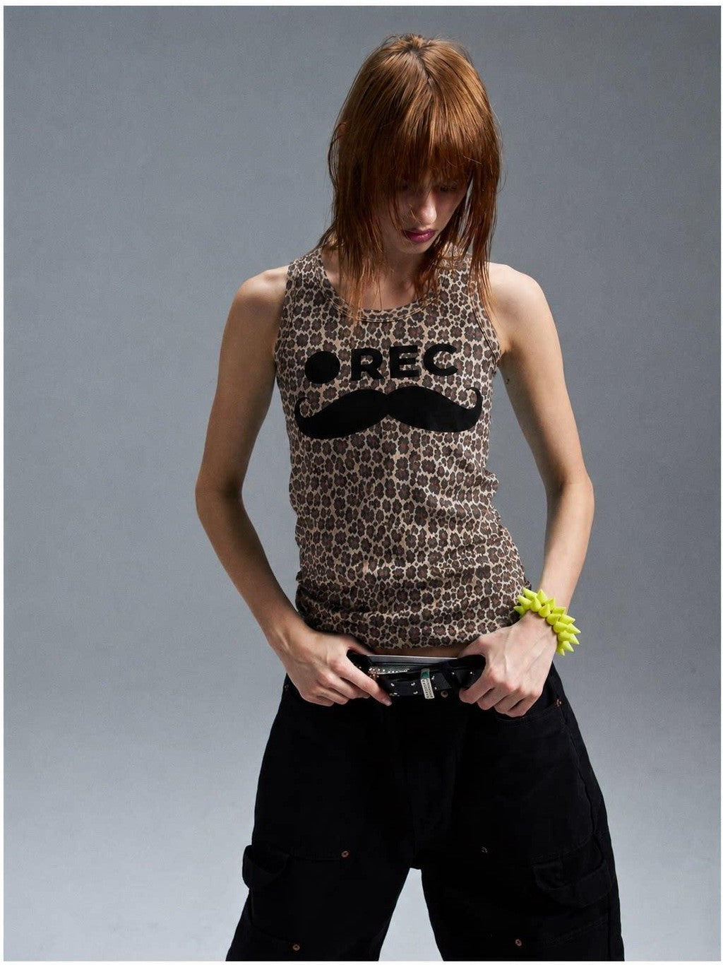 PAIKI Polka Dot Star Print Women's Tank Tops