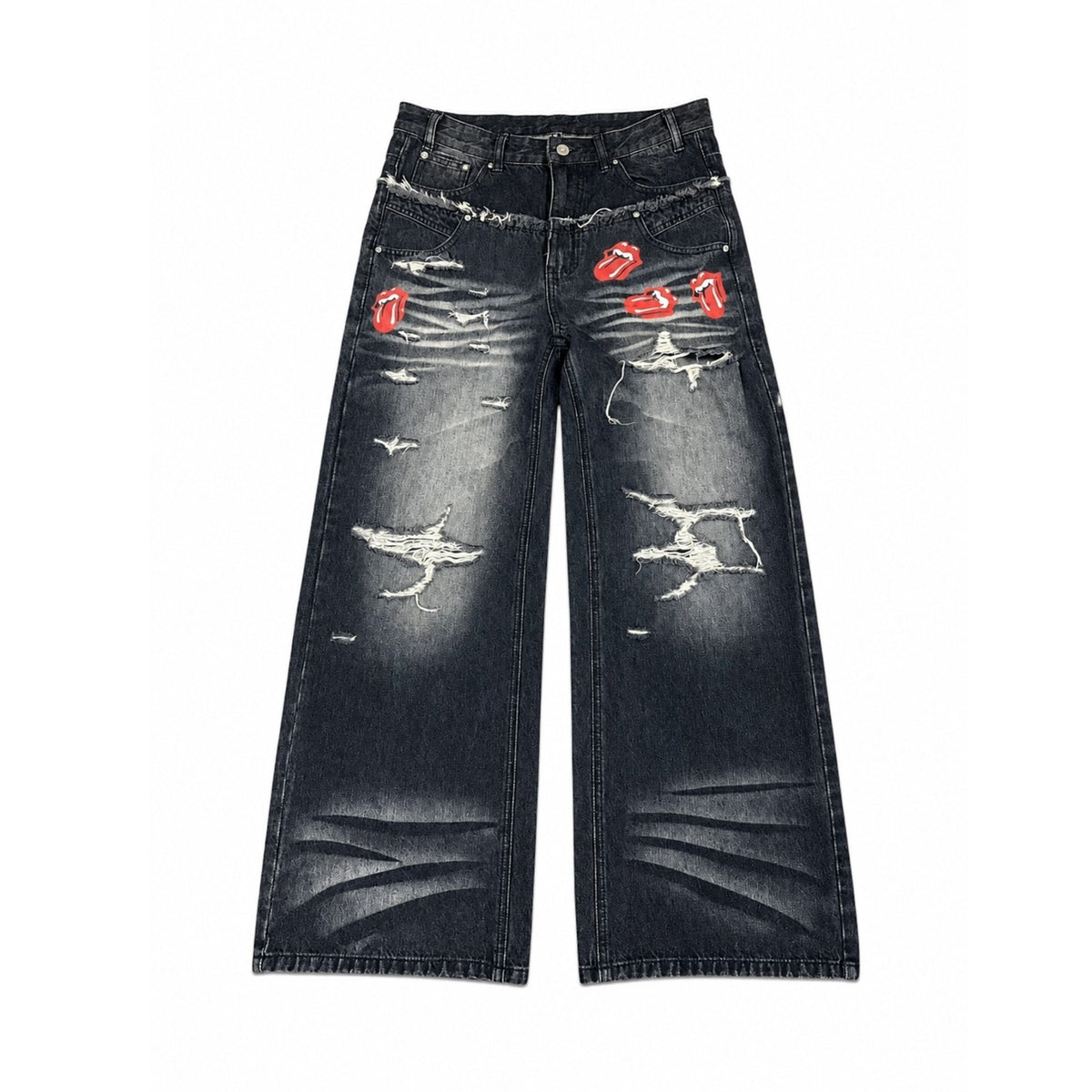 PAIKI_Printed_Washed_Straight_Fit_Women's_Cotton_Ripped_Jeans_1058472372037_MISSTT