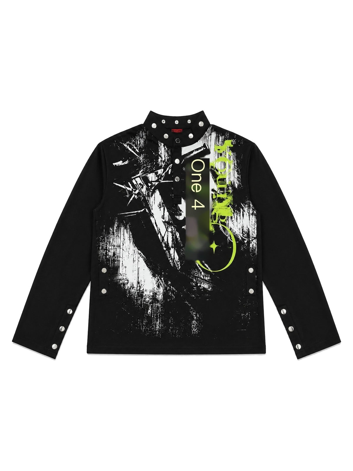 PAIKI_Punk_Studded_Print_Stand_Collar_Long_Sleeve_Cotton_Women's_Pullover_Hoodies_1067348060483_MISSTT
