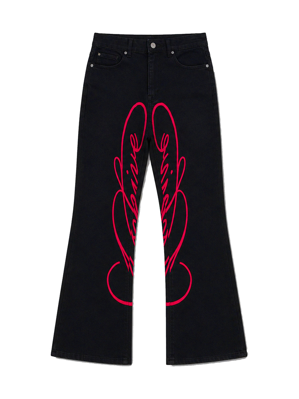 PAIKI_Red_Floral_Letter_Embroidery_Women's_Cotton_Bootcut_Jeans_1066736023365_MISSTT