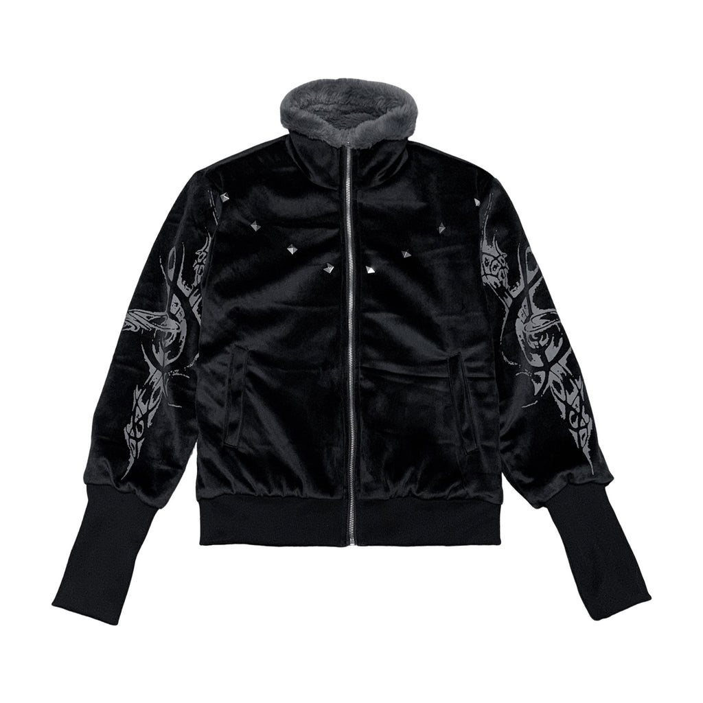 PAIKI_Reversible_Slim_Fit_Stand_Collar_Ribbed_Hem_Rock_Zipper_Men_Black_Casual_Jackets_MISSTT