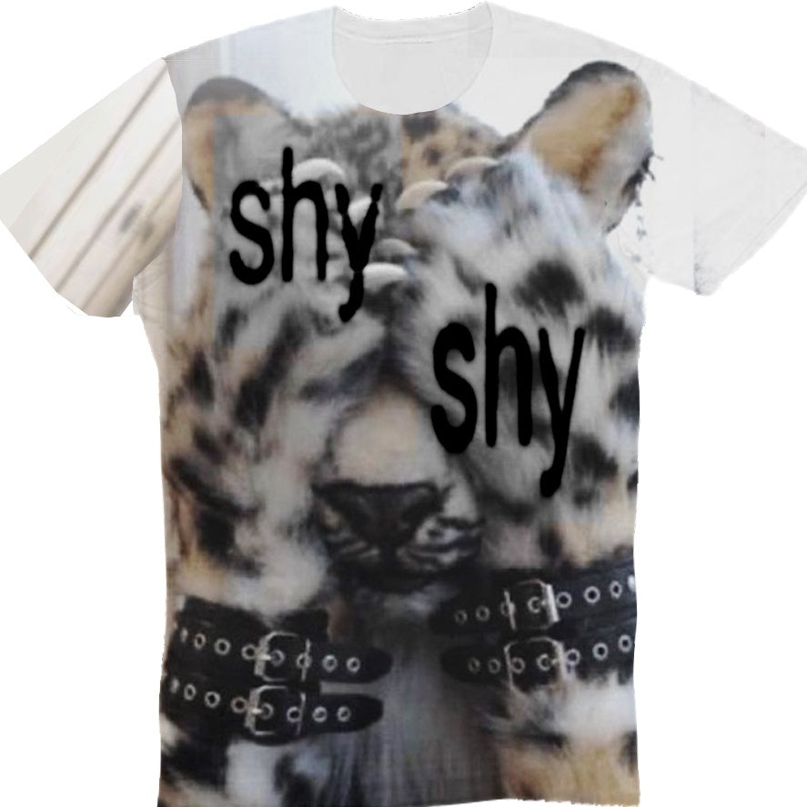 PAIKI_Rhinestone_Animal_Print_Slim_Fit_Unisex_Crew_Neck_Short_Sleeve_T-Shirts_MISSTT