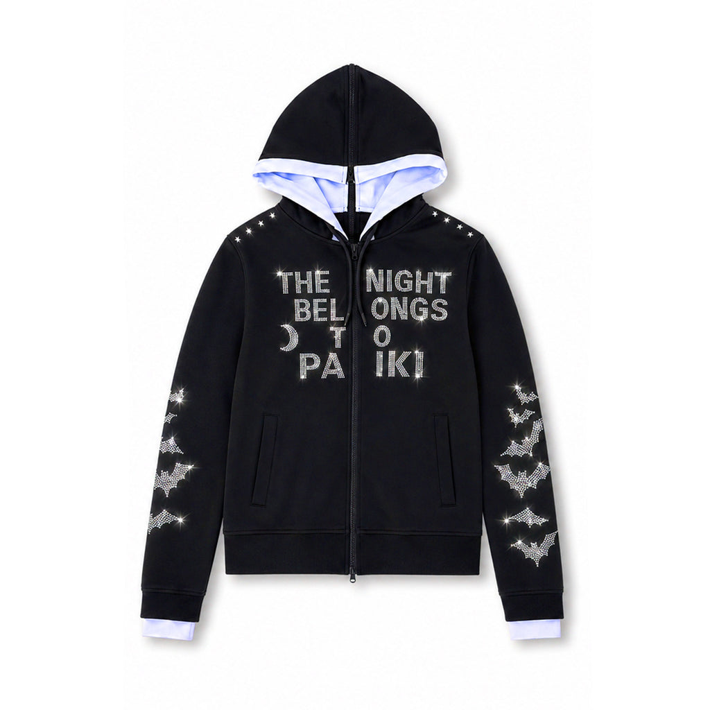 PAIKI_Rhinestone_Batwing_Faux_Layered_Zip_Up_Women's_Cotton_Zip-up_Hoodies_1072989822448_MISSTT