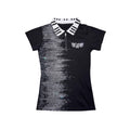 PAIKI_Rhinestone_Print_Zipper_Polo_Collar_Unisex_Sorona_Black_Short_Sleeve_T-Shirts_MISSTT
