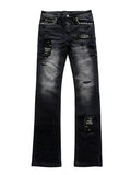 PAIKI_Ripped_Distressed_Washed_Punk_Slim_Mid_Rise_Black_Micro_Stretch_Straight_Jeans_MISSTT