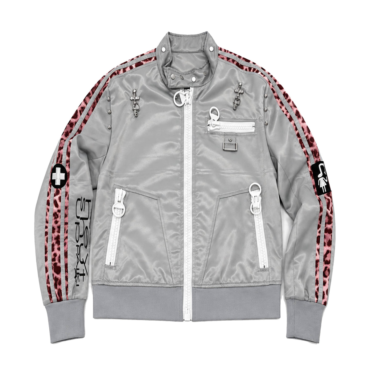 PAIKI_Satin_Print_Zip_Up_Slim_Fit_Punk_Women's_Polyester_Jackets_1090476833828_MISSTT