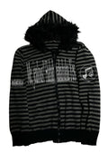PAIKI_Shape_Retaining_Slim_Fit_Zip_Hooded_Casual_Men_Letter_Print_Black_Hoodies_MISSTT